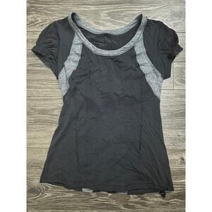 Lululemon Black and Gray Short Sleeve size 4